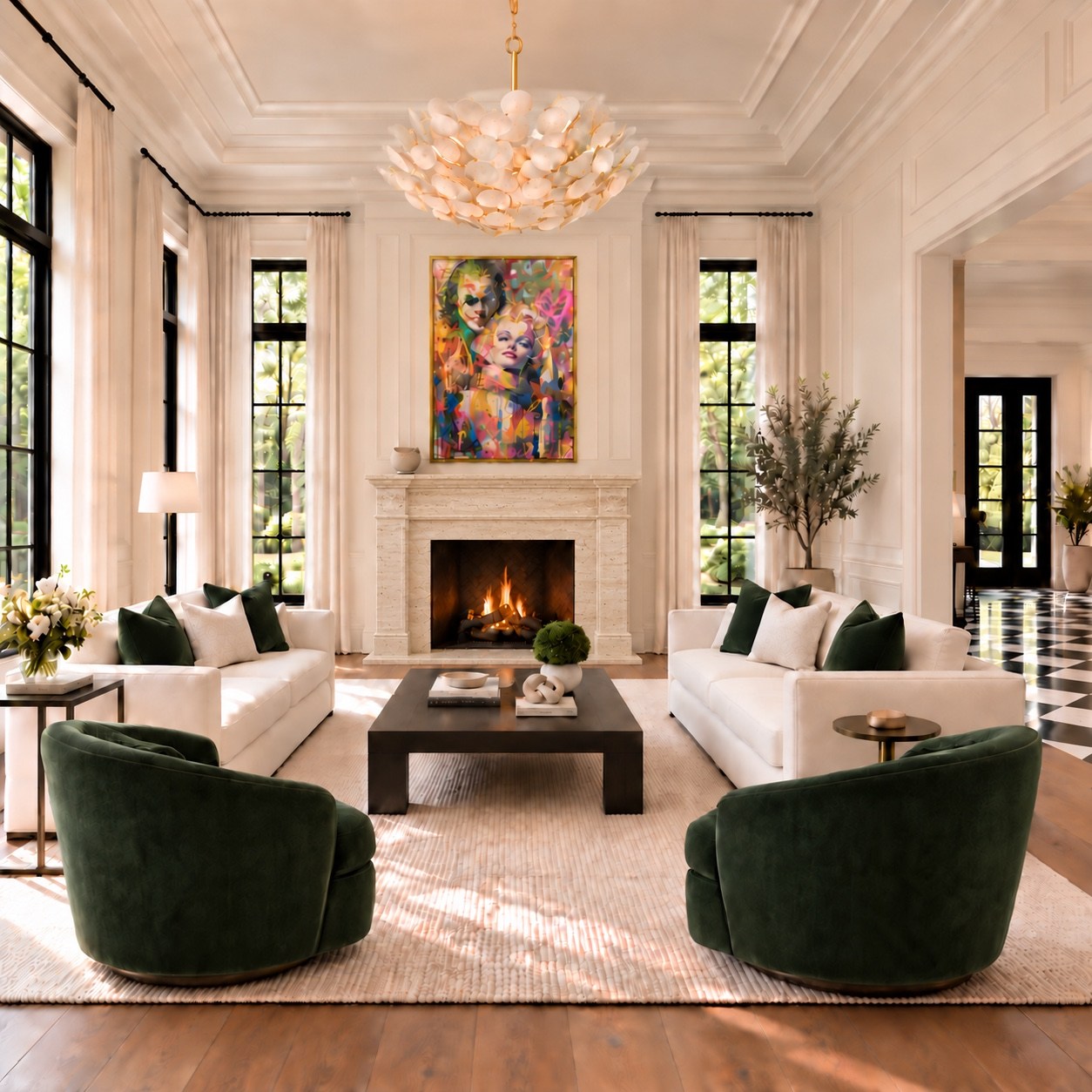 Bel Air Hills Residence formal living room