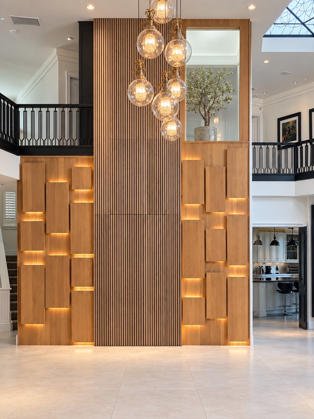 Brentwood Park Residence double-height foyer